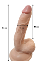 Gerçekci Titreşimli Kumandalı Realistik Vantuzlu Vibratör 19 cm - Görsel 2