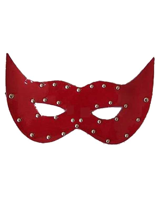 Kırmızı Deri Göz Maskesi