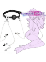 BDSM 4’ü 1 Arada Bondage Seti – Ağızlık, Klipsler ve Anal Plug Zincir - Görsel 3