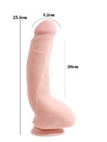 Carnal Pleasure 23.5cm Kıkırdaklı Gerçekçi Dildo - Görsel 5