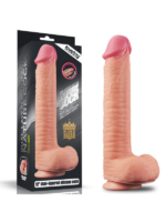 Censan 12 İnç Dual Layered Platinum Silicone Cock Dildo