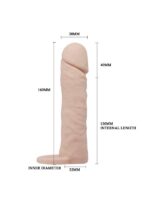Censan 16cm Real Softskin Penis Kılıfı - Görsel 5