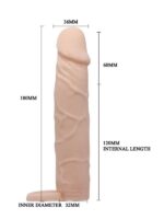 Censan 18cm Real Soft Skin Penis Kılıfı - Görsel 5