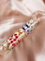 CENSAN 19cm Tırtıklı Yüzeyli Renli Anal ve Vajinal Dildo - Görsel 2