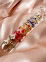 CENSAN 19cm Tırtıklı Yüzeyli Renli Anal ve Vajinal Dildo - Görsel 3