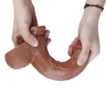 Censan 23CM Kahverengi Gerçekçi Dildo Penis - Görsel 5