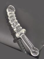 CENSAN 23cm Tırtıklı Cam Dildo