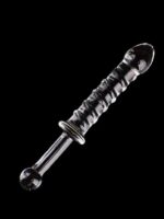 CENSAN 23cm Tırtıklı Cam Dildo - Görsel 3