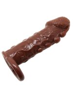 Censan 3 cm Uzatmalı Damarlı Penis Kılıfı Esmer - Görsel 3