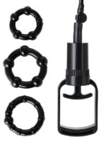 Censan 3 halkalı Penis Pompası PVC Şeffaf 20,5 cm - Görsel 4