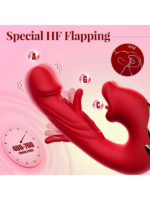 Censan 3’ü 1 Arada G Noktası ve Klitoris Vibratörü – Dil ve Emme Fonksiyonlu, Su Geçirmez Silikon Stimülatör (Kırmızı) - Görsel 5