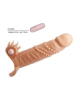 Censan 4 cm Dolgu Uzatmalı Titreşimli Penis Kılıfı - Görsel 3
