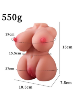 Censan 550 Gr Göğüslü Gerçekçi Vajina Mastürbatör - Görsel 2