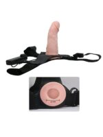 Censan 6 cm Dolgulu İçi Boş Titreşimli Belden Bağlamalı Straplon Kumandalı Vibratör - Görsel 2