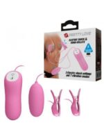 Censan 7 titreşim 3 Elektrik Çarpma Etkili Meme Kelepçeleri ve Vibratör