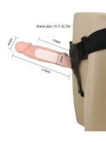 Censan 7,5 cm Dolgulu İçi Boş Titreşimli Protez Strapon - Görsel 5