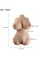 Censan 9.8KG Ağırlığında Emiş Özellikli Ultra Realistik Yarım Vücut Mastürbatör - Görsel 5