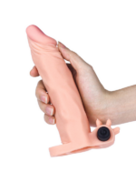 Censan Add 2 İnç Pleasure X Tender Vibrating Penis Sleeve Brown - Görsel 4