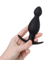 CENSAN Anal Plug boyut M silikon siyah 11,5 cm - Görsel 4