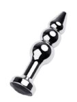 CENSAN Anal Plug Metal gümüş siyah kristalli 11 cm