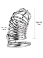 Censan BDSM Paslanmaz Çelik Penis Kafesi ModelNo3 - Görsel 2