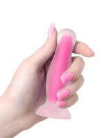 CENSAN Beyond Cain Glow Gece Parlayan Anal Plug , Silikon, Şeffaf, 10 cm - Görsel 3