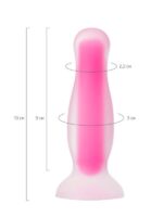 CENSAN Beyond Cain Glow Gece Parlayan Anal Plug , Silikon, Şeffaf, 10 cm - Görsel 4