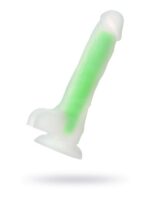 Censan Beyond Yeşil Dick Glow Gece Parlayan Dildo, Silikon, Şeffaf, 18 cm - Görsel 2