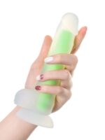 Censan Beyond Yeşil Dick Glow Gece Parlayan Dildo, Silikon, Şeffaf, 18 cm - Görsel 4