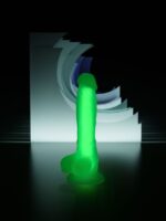 Censan Beyond Yeşil Dick Glow Gece Parlayan Dildo, Silikon, Şeffaf, 18 cm - Görsel 5
