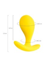 Censan Blob Anal Plug Sarı 5,5 cm - Görsel 3
