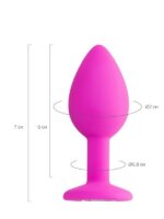 Censan Brilliant Anal Plug Pembe 8 cm 50 g - Görsel 4