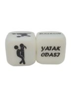 Censan Büyük Renkli Pozizyon Zarı Şeffaf Beyaz