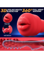 Censan Cafatop 3’ü 1 Arada Erkek Vakum Pompası ve Mastürbatörü – Elektrikli Otomatik Emiş, Penis Büyütücü ve 2 Yedek Kılıf + 3 Penis Halkası, Pembe İç Kılıf, USB Şarjlı - Görsel 3