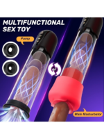 Censan Cafatop 3’ü 1 Arada Erkek Vakum Pompası ve Mastürbatörü – Elektrikli Otomatik Emiş, Penis Büyütücü ve 2 Yedek Kılıf + 3 Penis Halkası, Pembe İç Kılıf, USB Şarjlı - Görsel 4