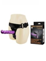 CENSAN Çift Girişli Straplon Belden Bağlamalı Dildo