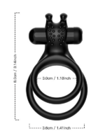 Censan Çift Halkalı Manyetik Şarjlı Penis ve Testis Halkası – Klitoris Uyarıcılı, Suya Dayanıklı, Çiftler İçin Tasarlanmış Titreşimli Model - Görsel 2