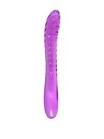 CENSAN Çift Taraflı Jel Dildo Frica, TPE, mor, 23 cm