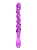 Censan Çift taraflı Jel Dildo Tanza, TPE, mor, 27,5 cm