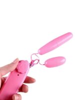 CENSAN Çiftli Pembe Kumandalı Yumurta Vibratör - Görsel 4