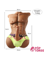 Censan Daniel Yarım Vucüt Gerçekçi Erkek Seks Mastürbasyon – Büyük Yapay Penisli, TPE Malzemeli, Kadın ve Eşcinsel Kullanım - Görsel 2