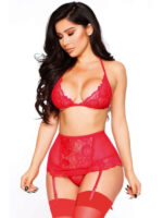 Censan Dantelli Fantezi Jartiyer Takım Model No:3