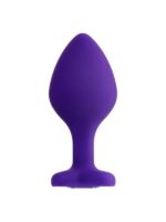 Censan Diamond Heart Anal Plug Mor 8 cm - Görsel 2