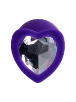 Censan Diamond Heart Anal Plug Mor 8 cm - Görsel 3