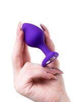 Censan Diamond Heart Anal Plug Mor 8 cm - Görsel 5