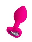 Censan Diamond Heart Anal Plug Pembe 7 cm 18 g
