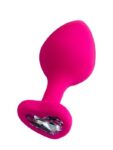 Censan Diamond Heart Anal Plug Pembe 8 cm
