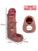 Censan Dolgulu Testis Geçmeli Penis Kılıfı Model no: S8101 - Görsel 2