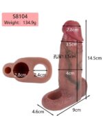 Censan Dolgulu Testis Geçmeli Penis Kılıfı Model no: S8104 - Görsel 2