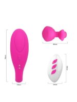Censan Dolphy Çiftler İçin Vibratör Silikon Pembe 9,6 cm - Görsel 4